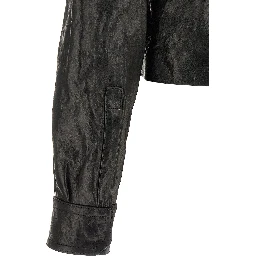 Black Lamb Leather Leather Jacket