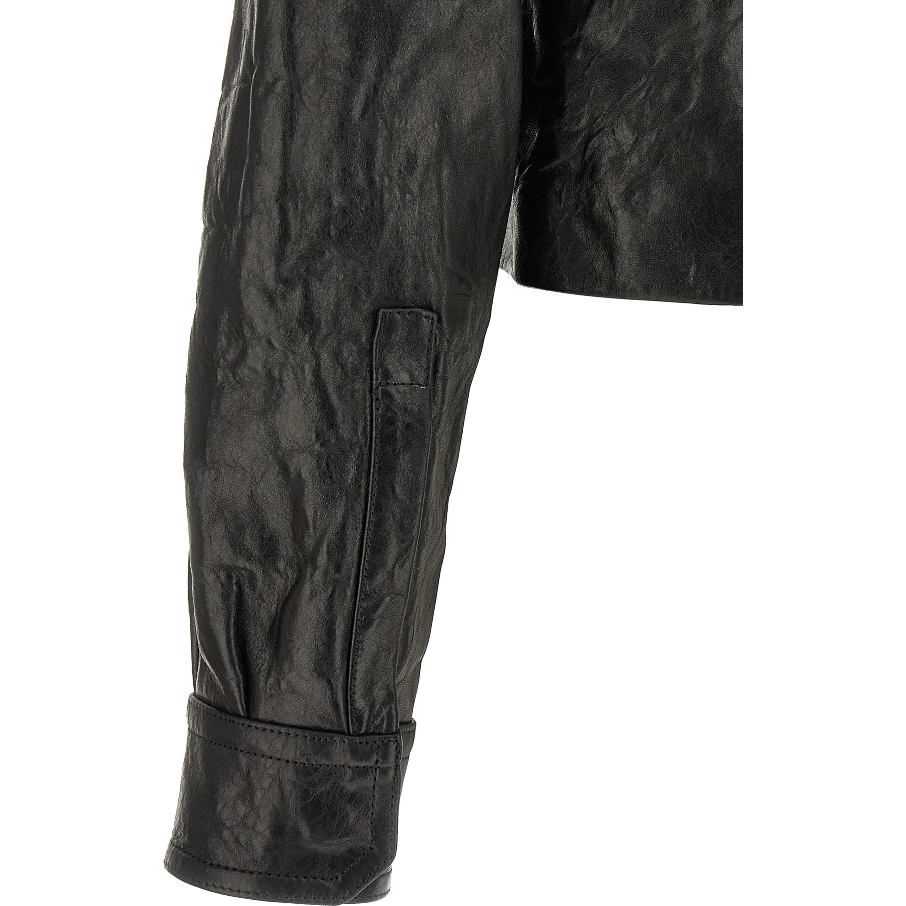 Black Lamb Leather Leather Jacket