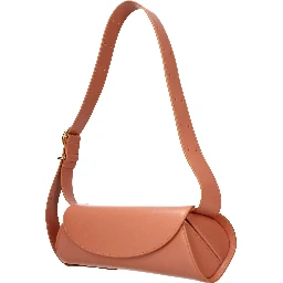 Pink Leather Crossbody Bag