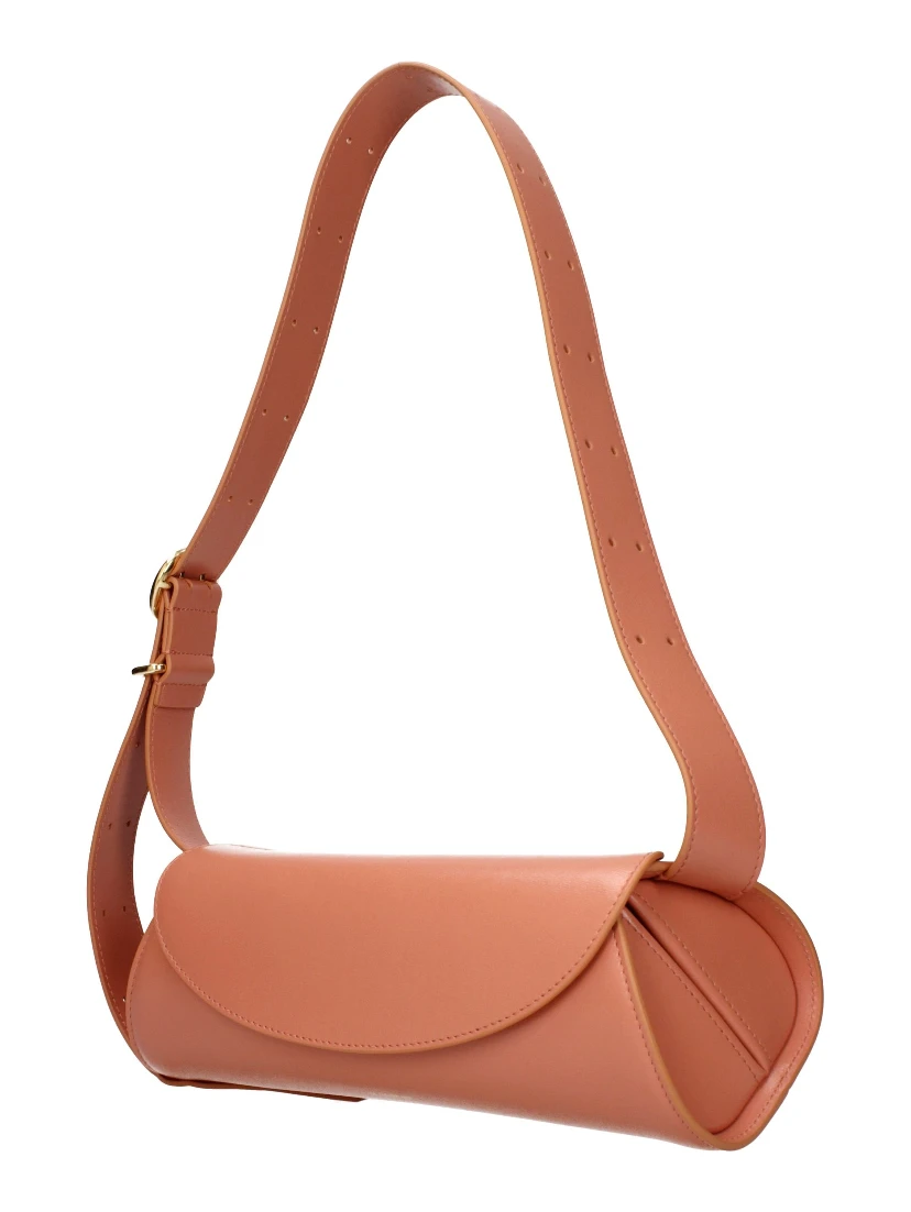 Pink Leather Crossbody Bag