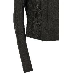 Black Lamb Leather Leather Jacket