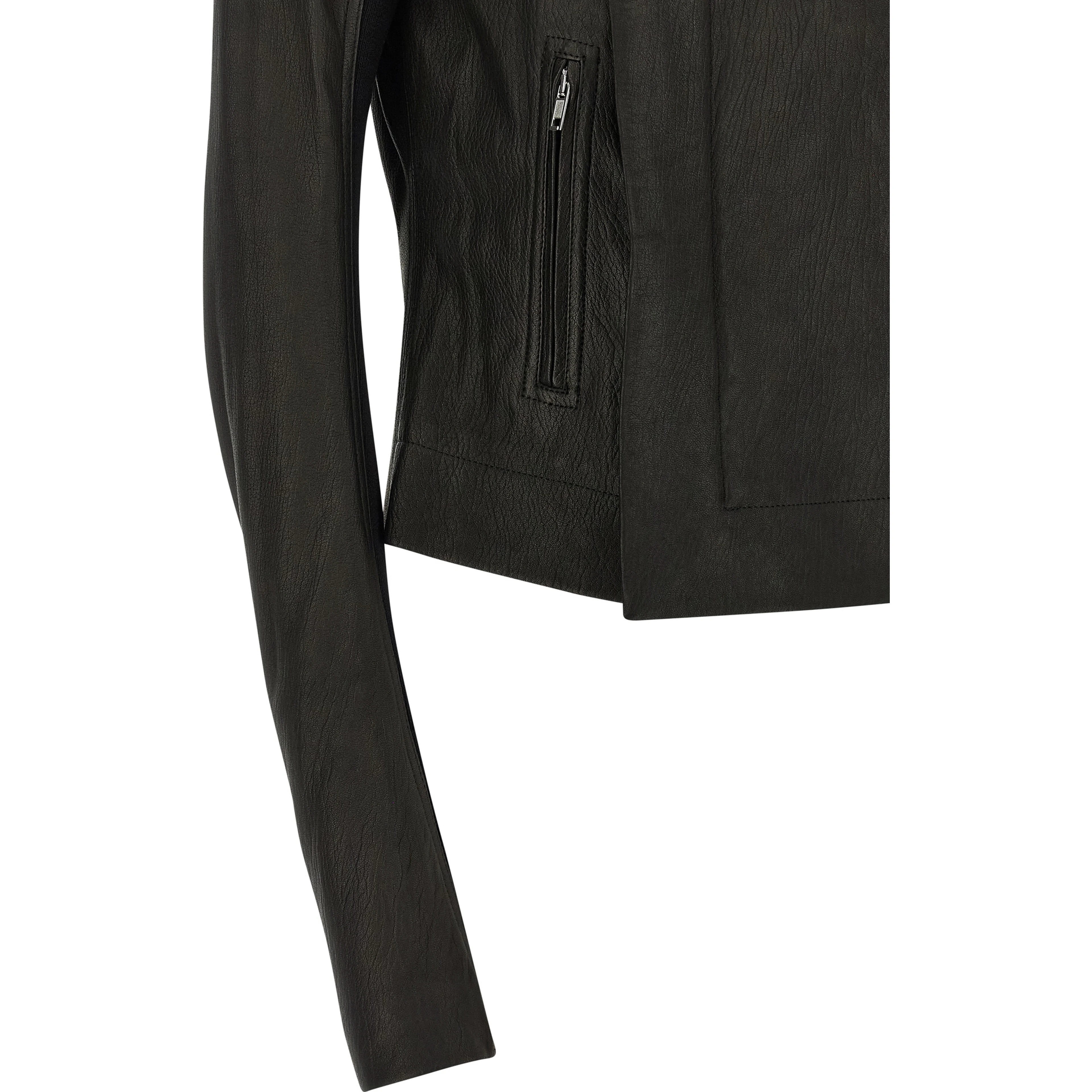 Black Lamb Leather Leather Jacket