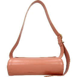 Pink Leather Crossbody Bag