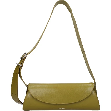 Green Leather Crossbody Bag