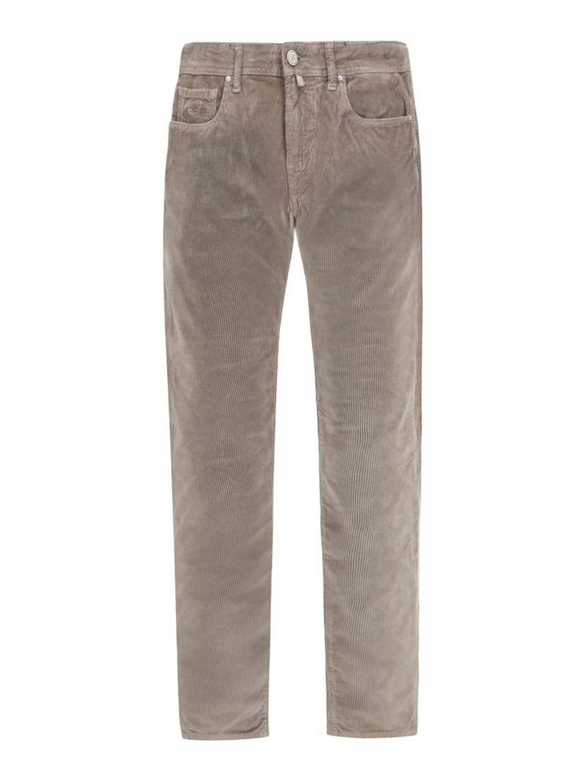 Brown Cotton Pants