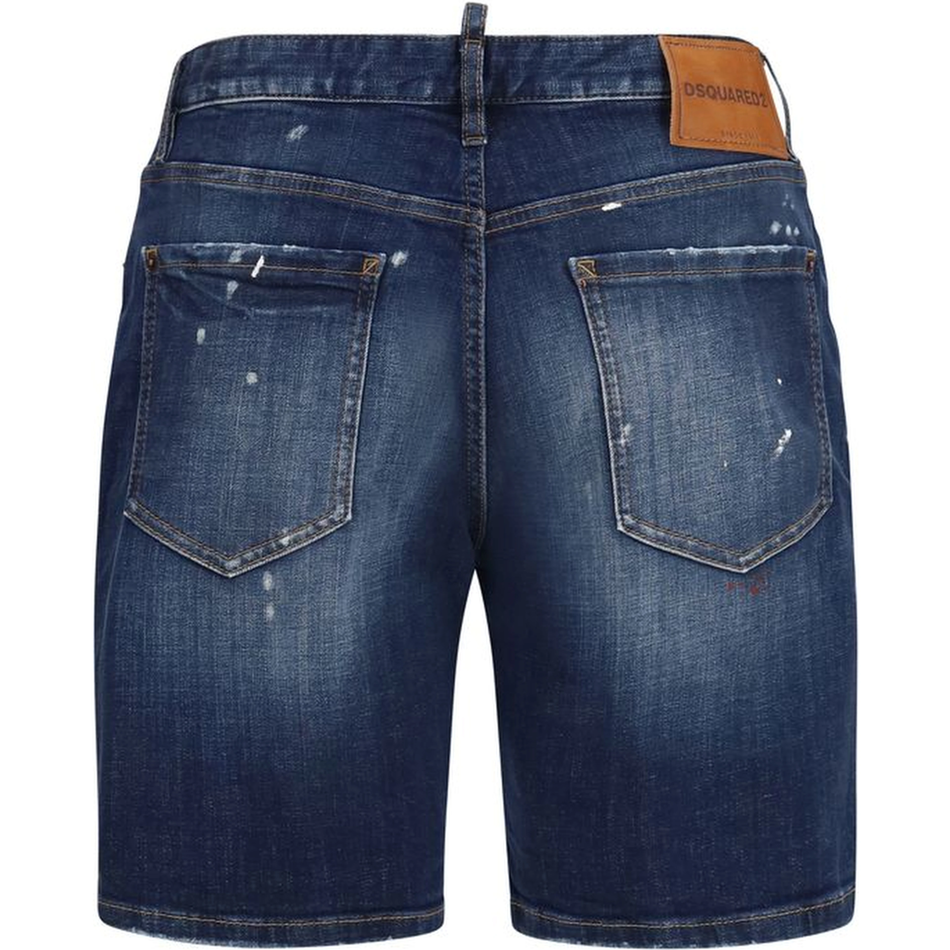 Blue Cotton Bermuda Shorts