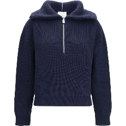 Blue Cashmere Polo Shirt