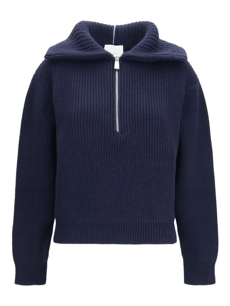 Blue Cashmere Polo Shirt