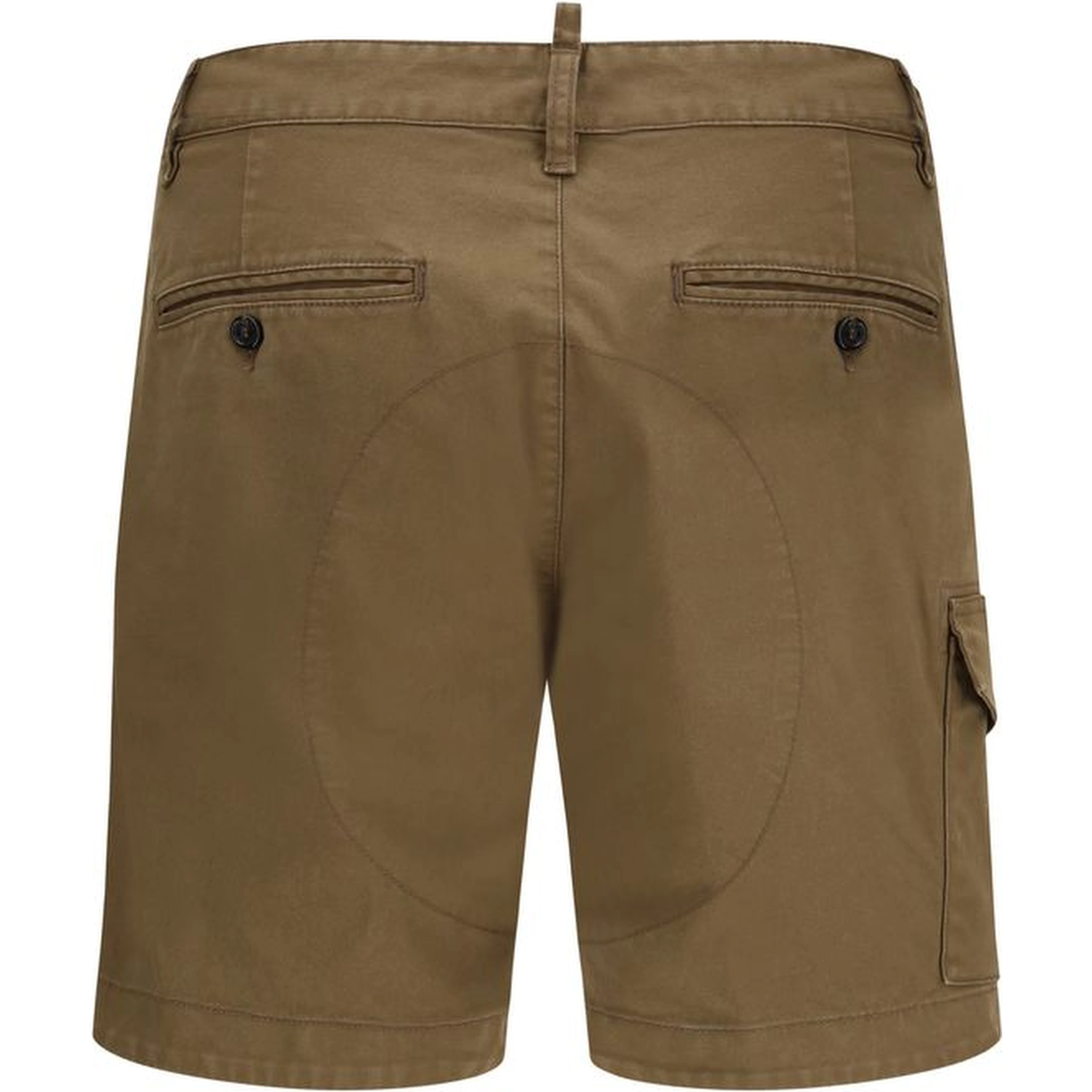 Brown Cotton Bermuda Shorts