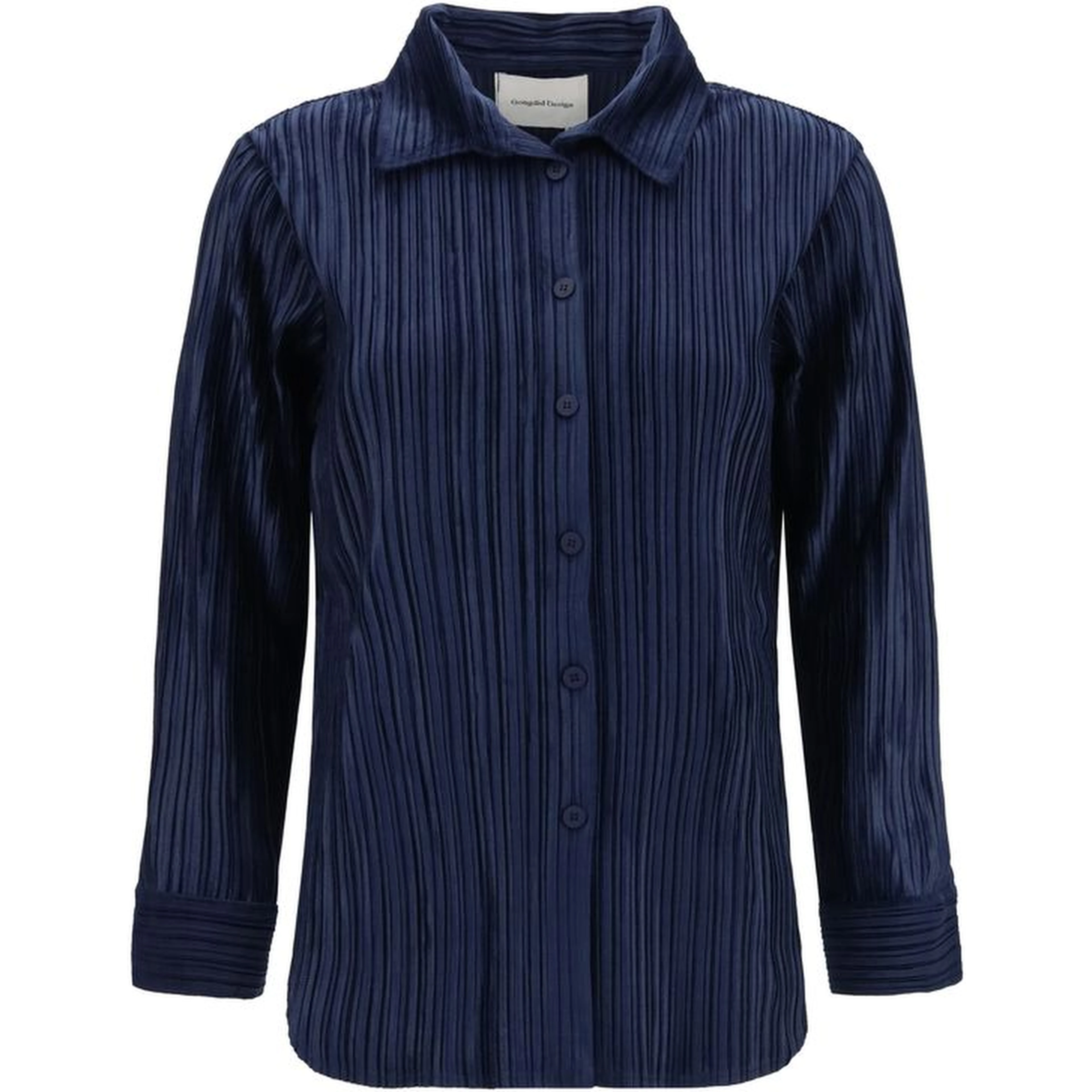 Blue Polyester Shirt