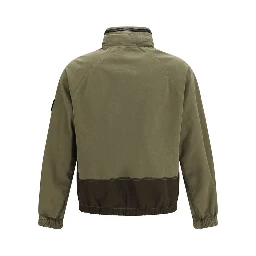 Bicolor Cotton Shell Jacket
