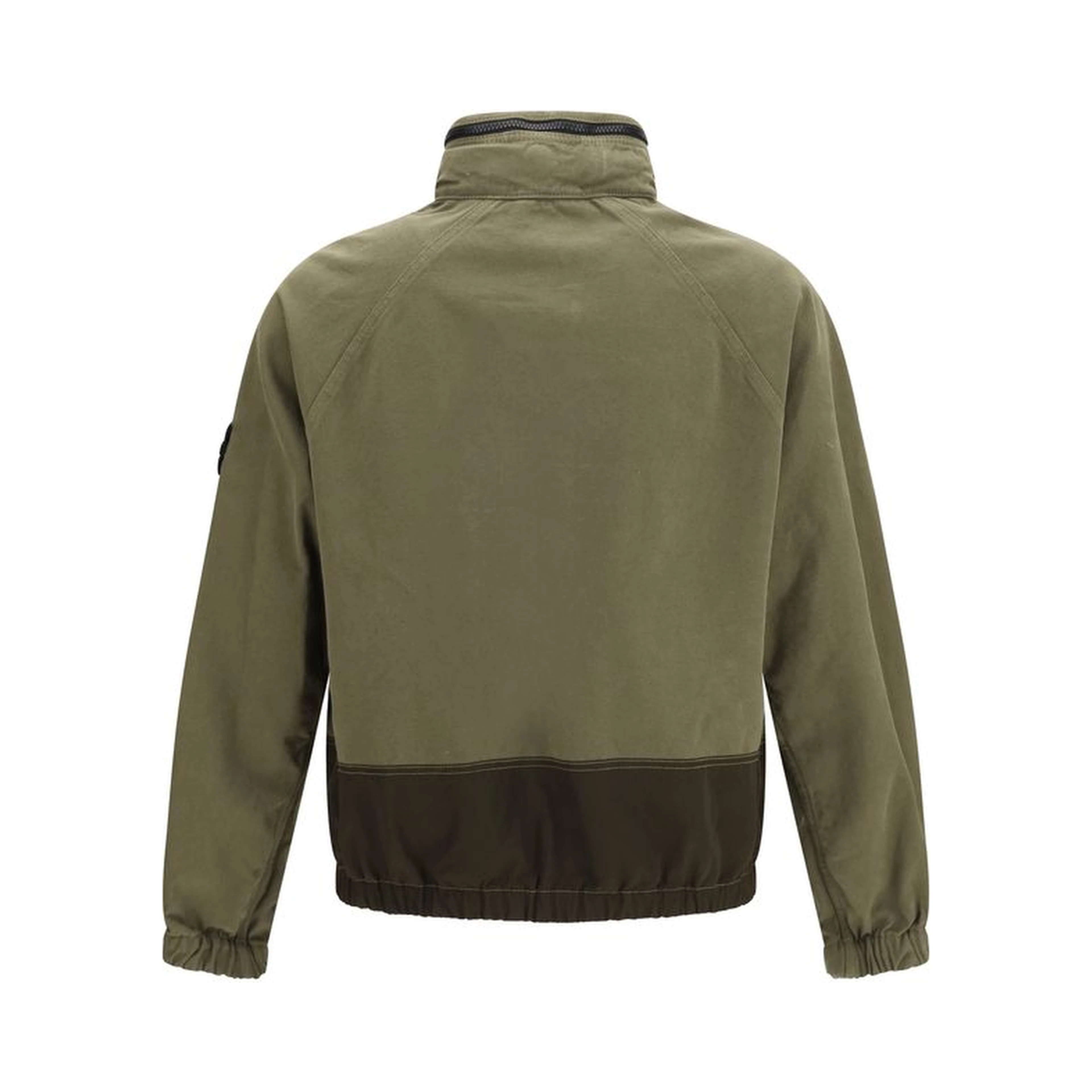 Bicolor Cotton Shell Jacket