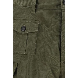 Bicolor Cotton Bermuda Shorts