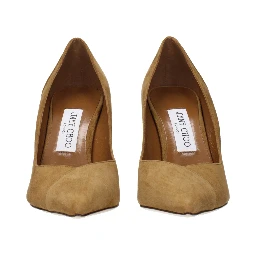 Brown Leather High Heel Pumps