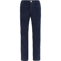 Blue Cotton Chino Pants