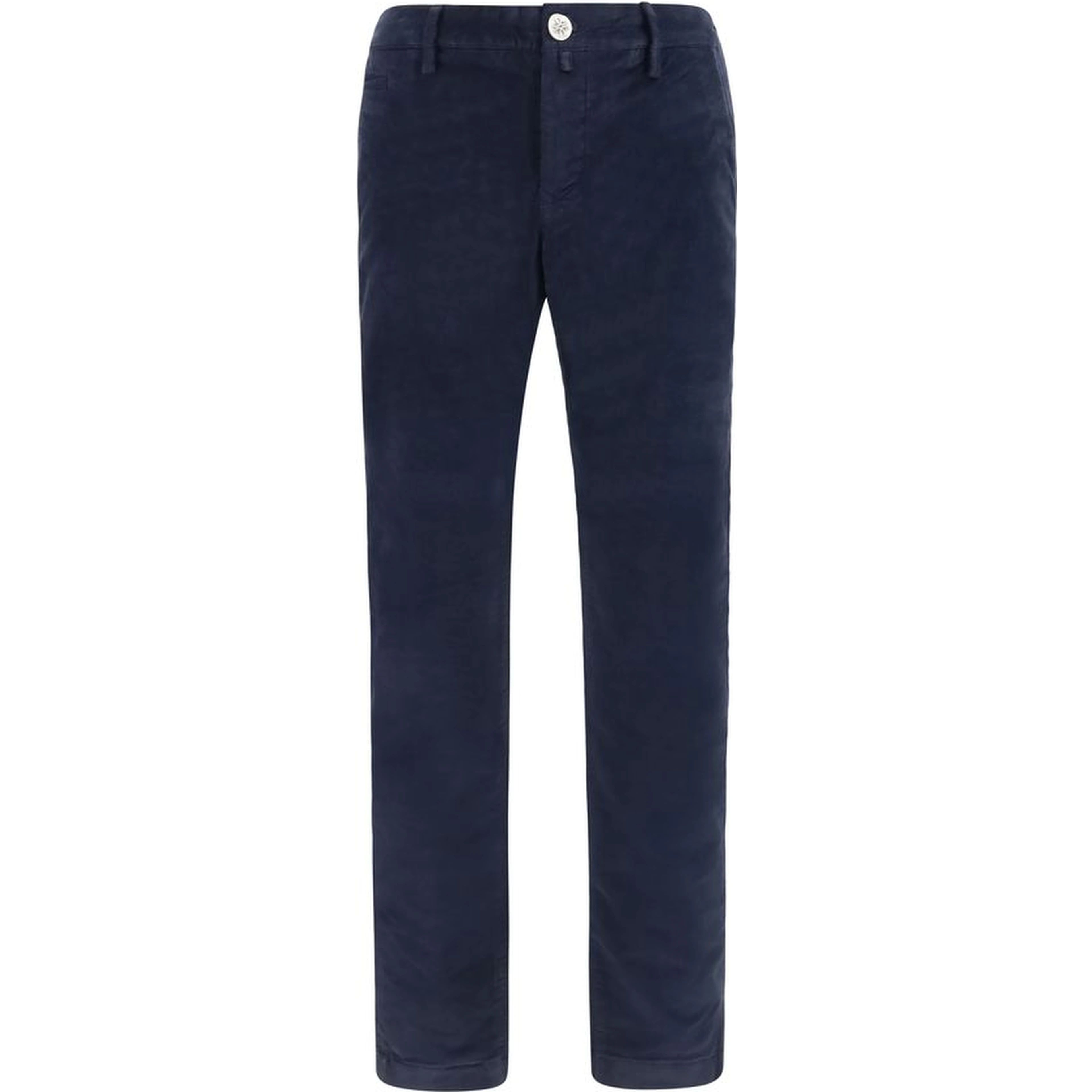 Blue Cotton Chino Pants