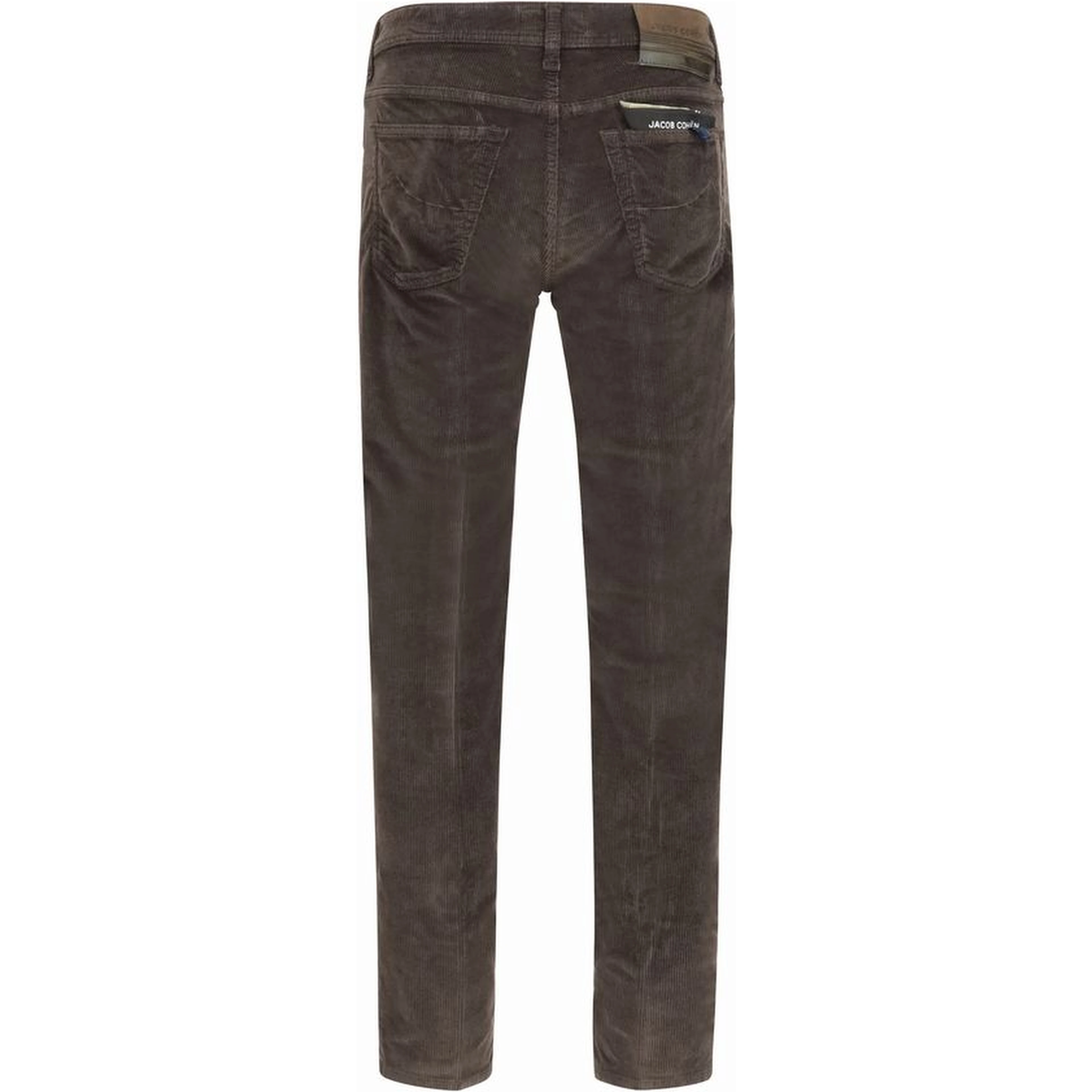 Brown Cotton Casual Pants