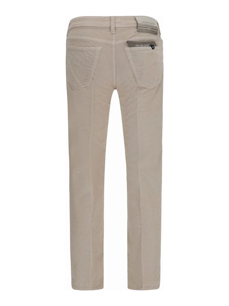 Beige Cotton Casual Pants alternative