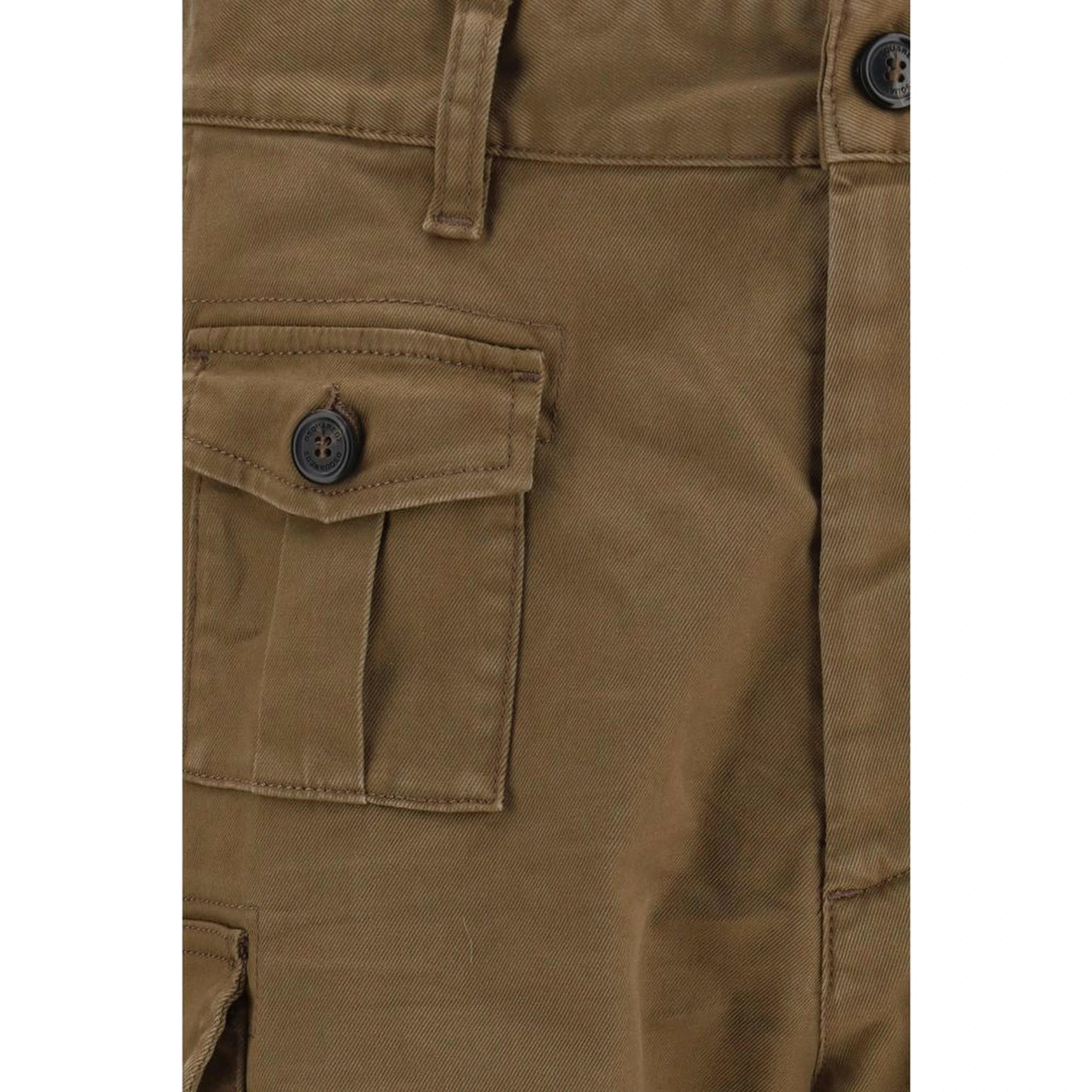 Brown Cotton Bermuda Shorts
