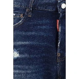 Blue Cotton Bermuda Shorts