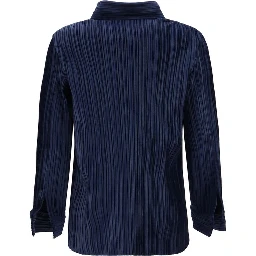 Blue Polyester Shirt