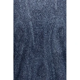 Blue Silk Turtleneck