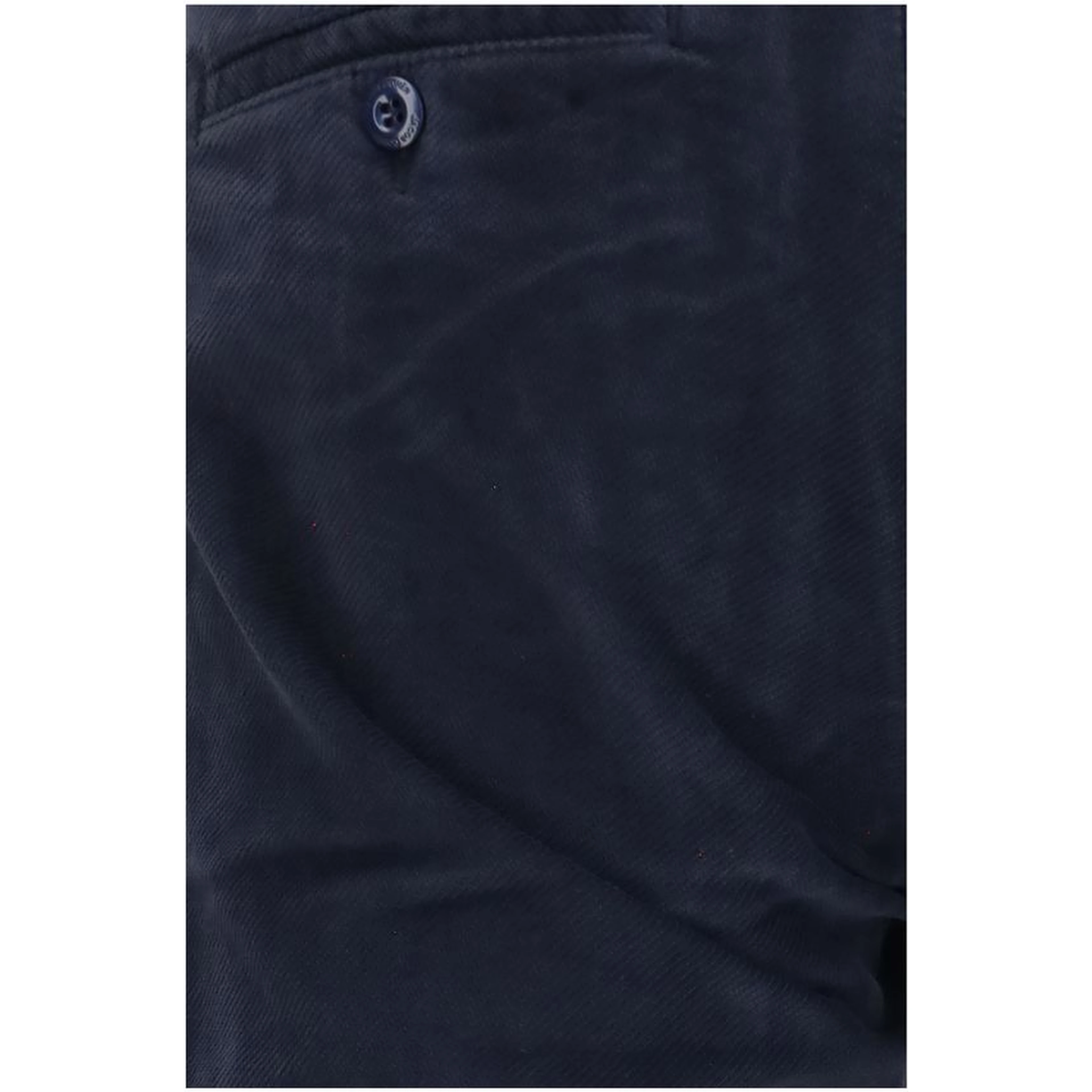 Blue Cotton Chino Pants