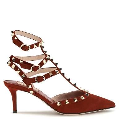 Multicolor Suede Leather High Heel Pumps