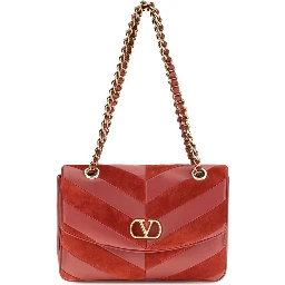 Multicolor Suede Leather Shoulder Bag