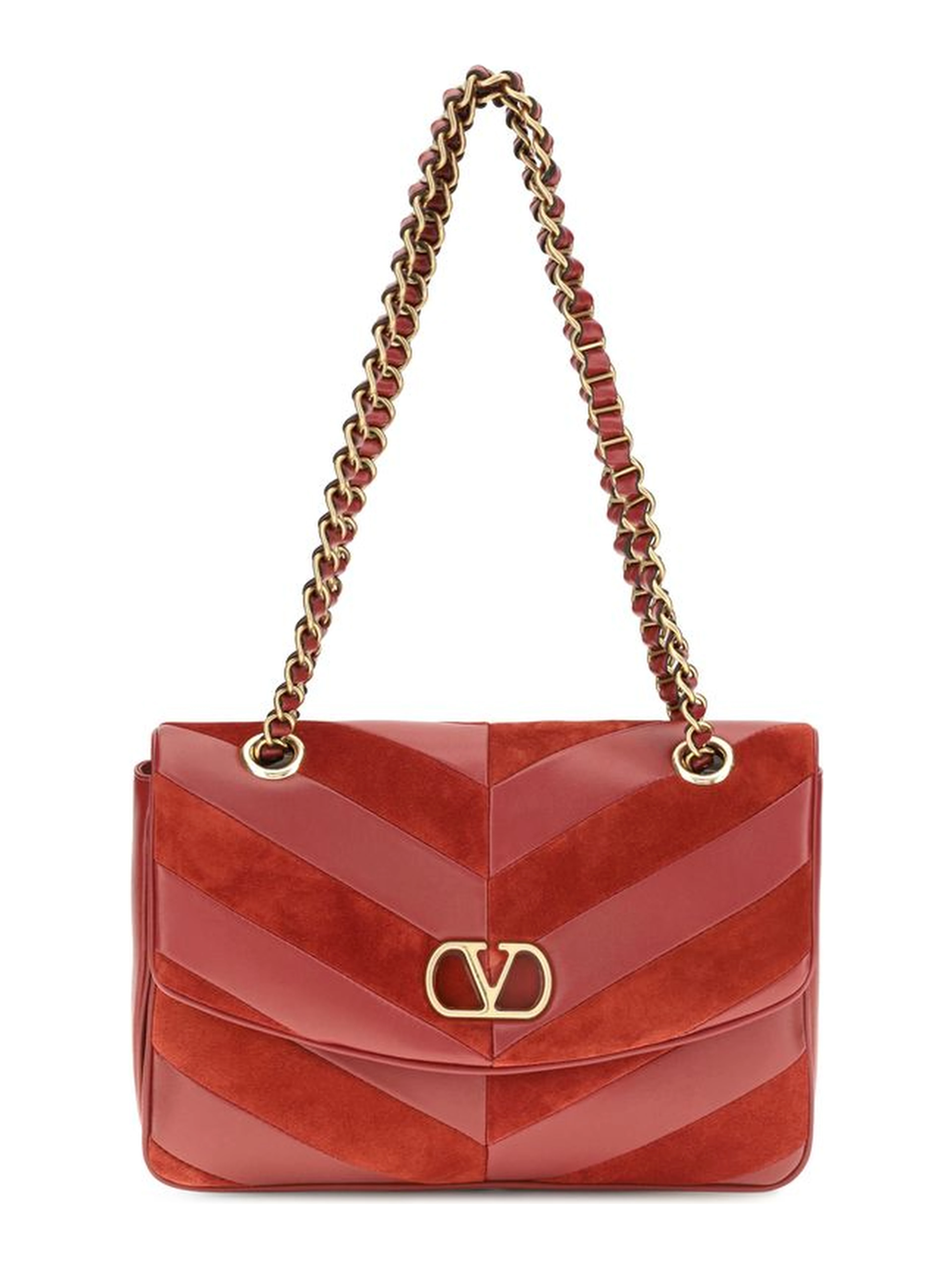 Multicolor Suede Leather Shoulder Bag