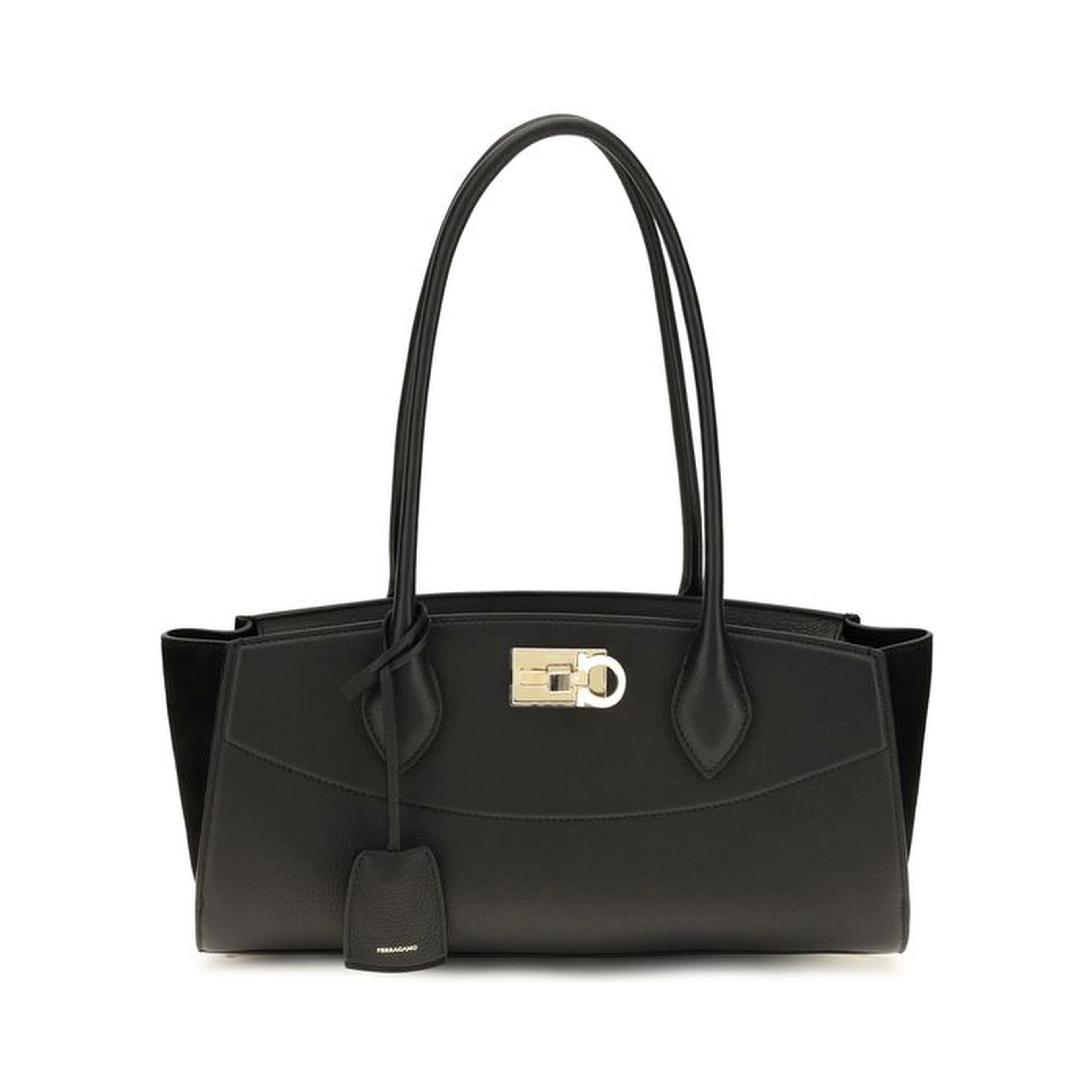 Black Calf Leather Bos Taurus Shoulder Bag