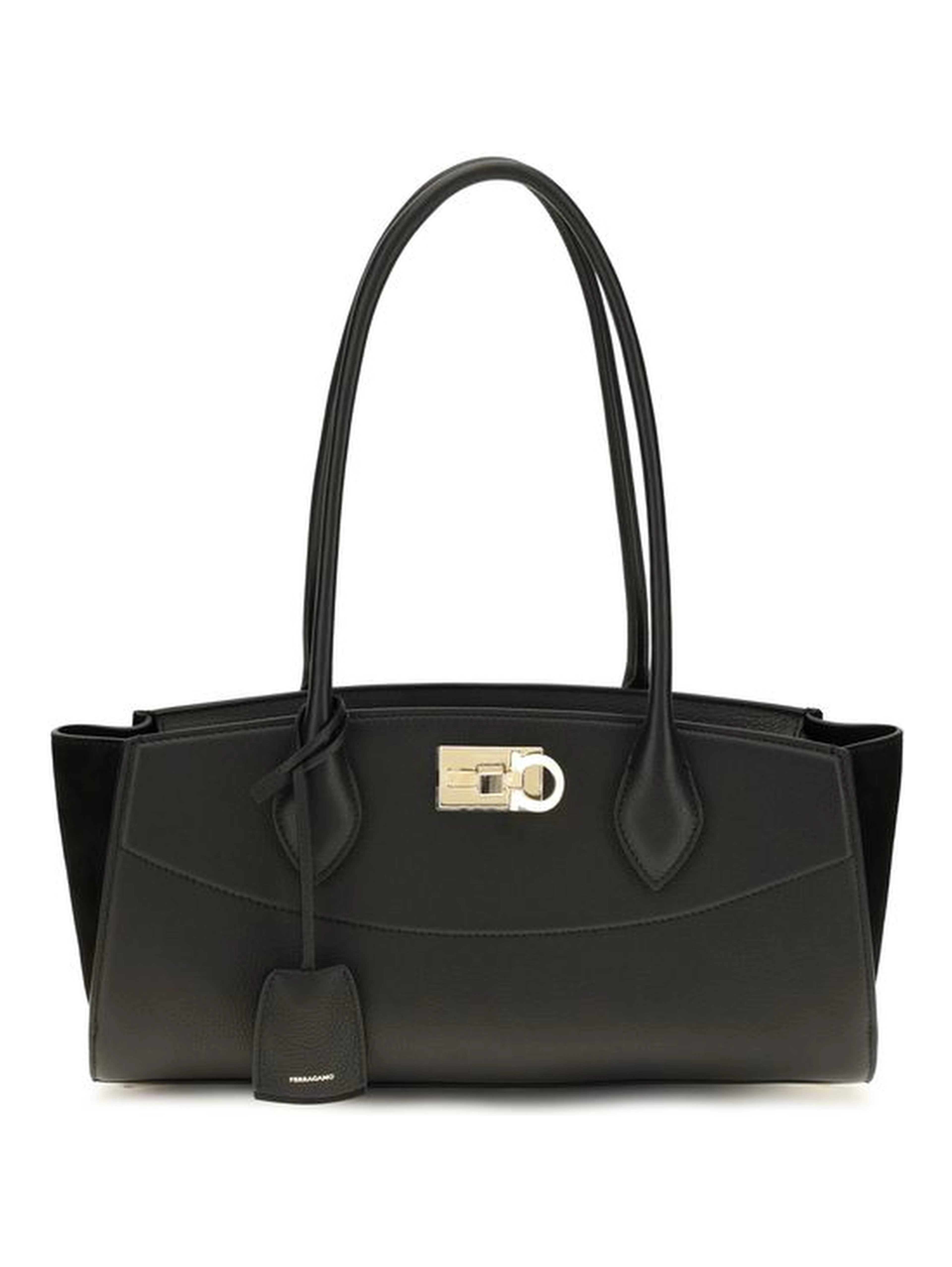 Black Calf Leather Bos Taurus Shoulder Bag