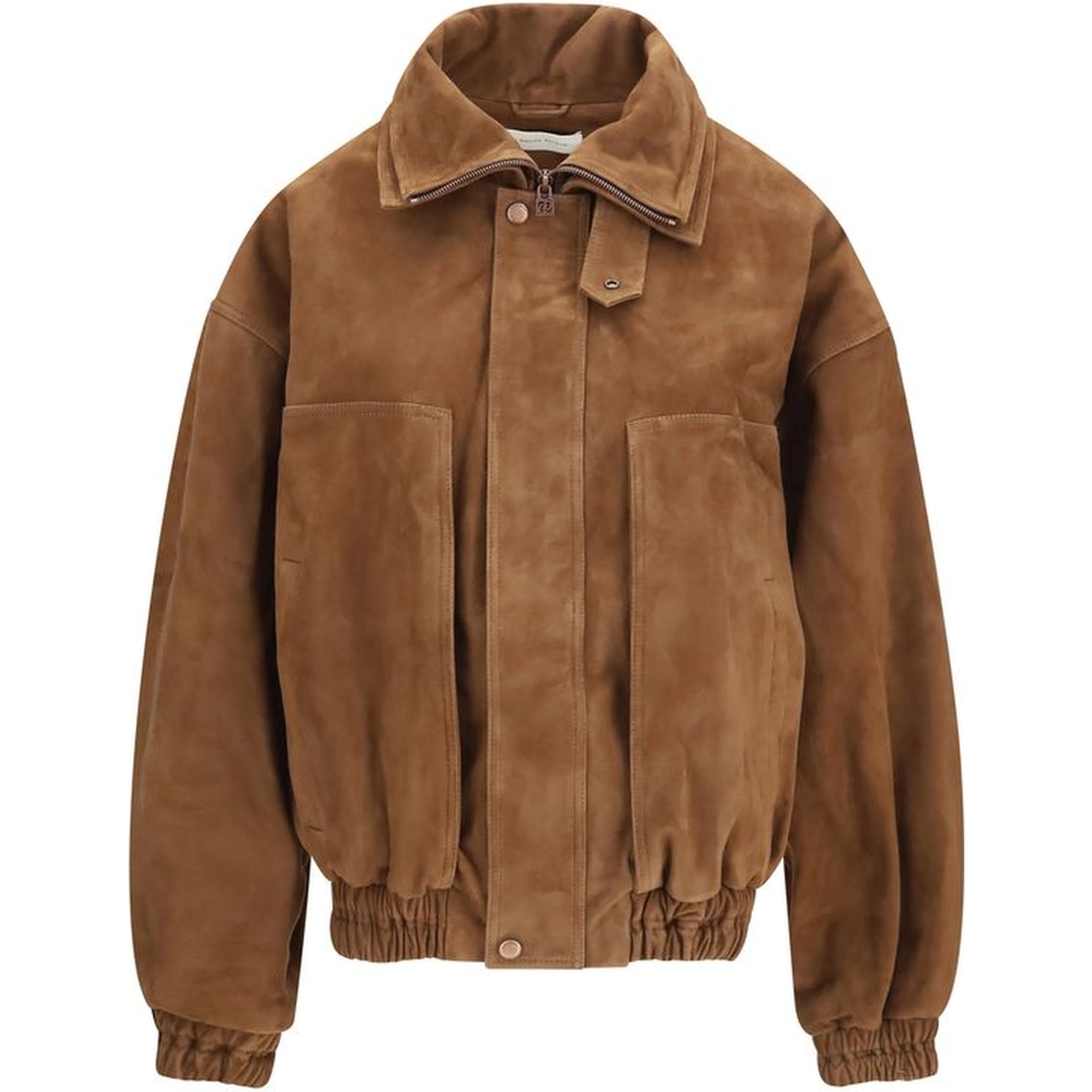 Brown Suede Leather Bomber