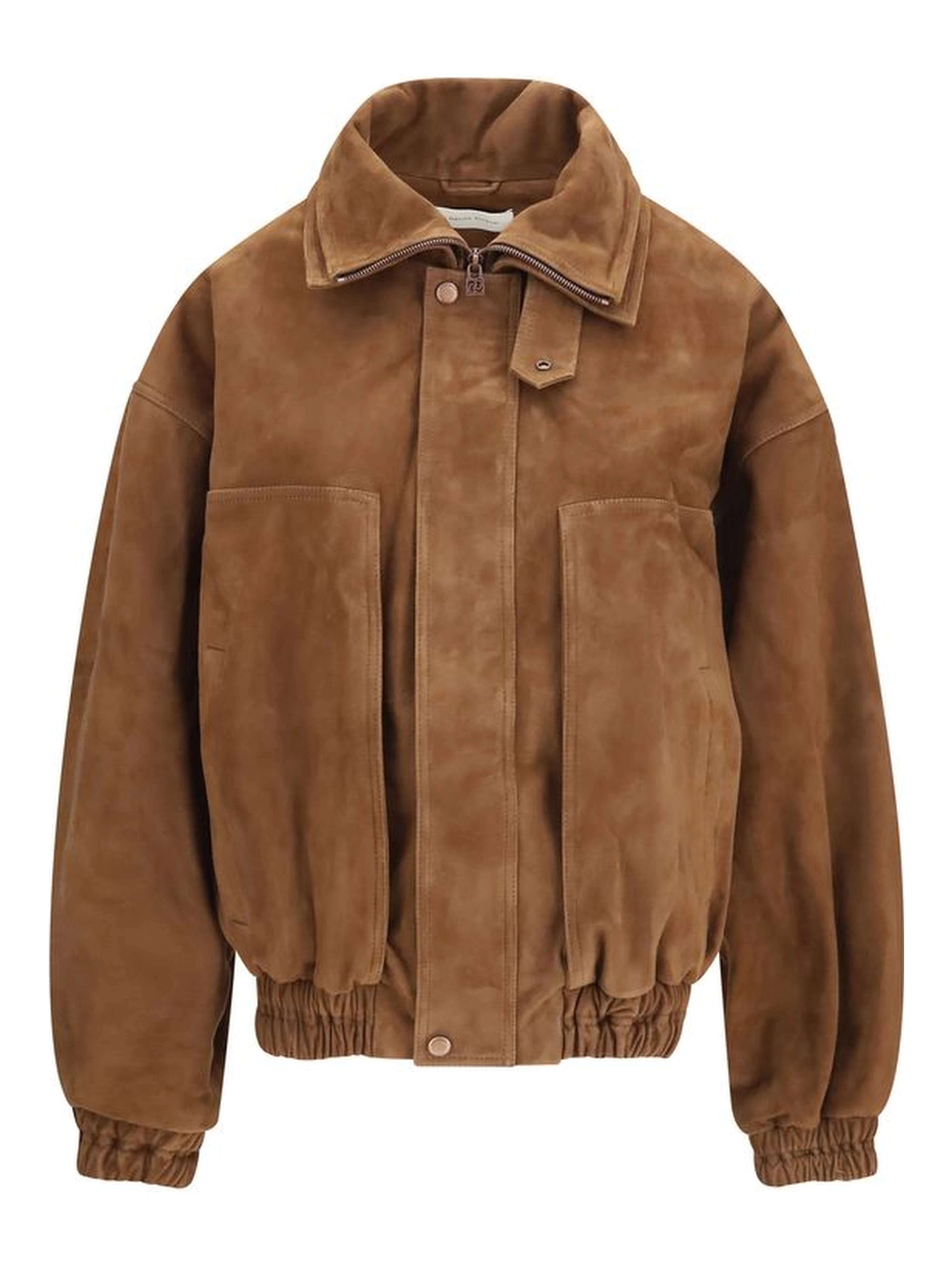 Brown Suede Leather Bomber