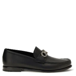 Black Calf Leather Bos Taurus Slip-On Loafers