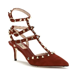 Multicolor Suede Leather High Heel Pumps