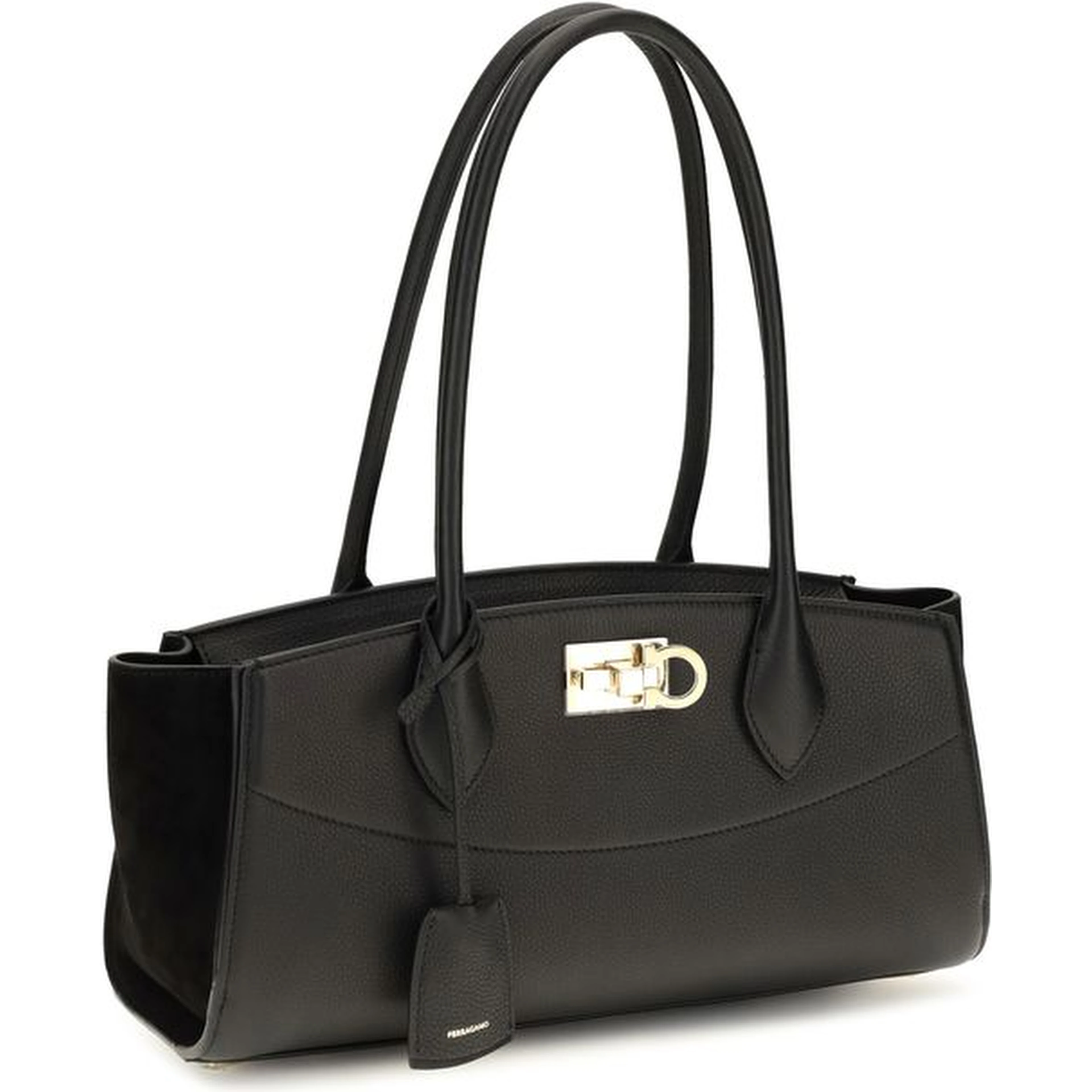 Black Calf Leather Bos Taurus Shoulder Bag