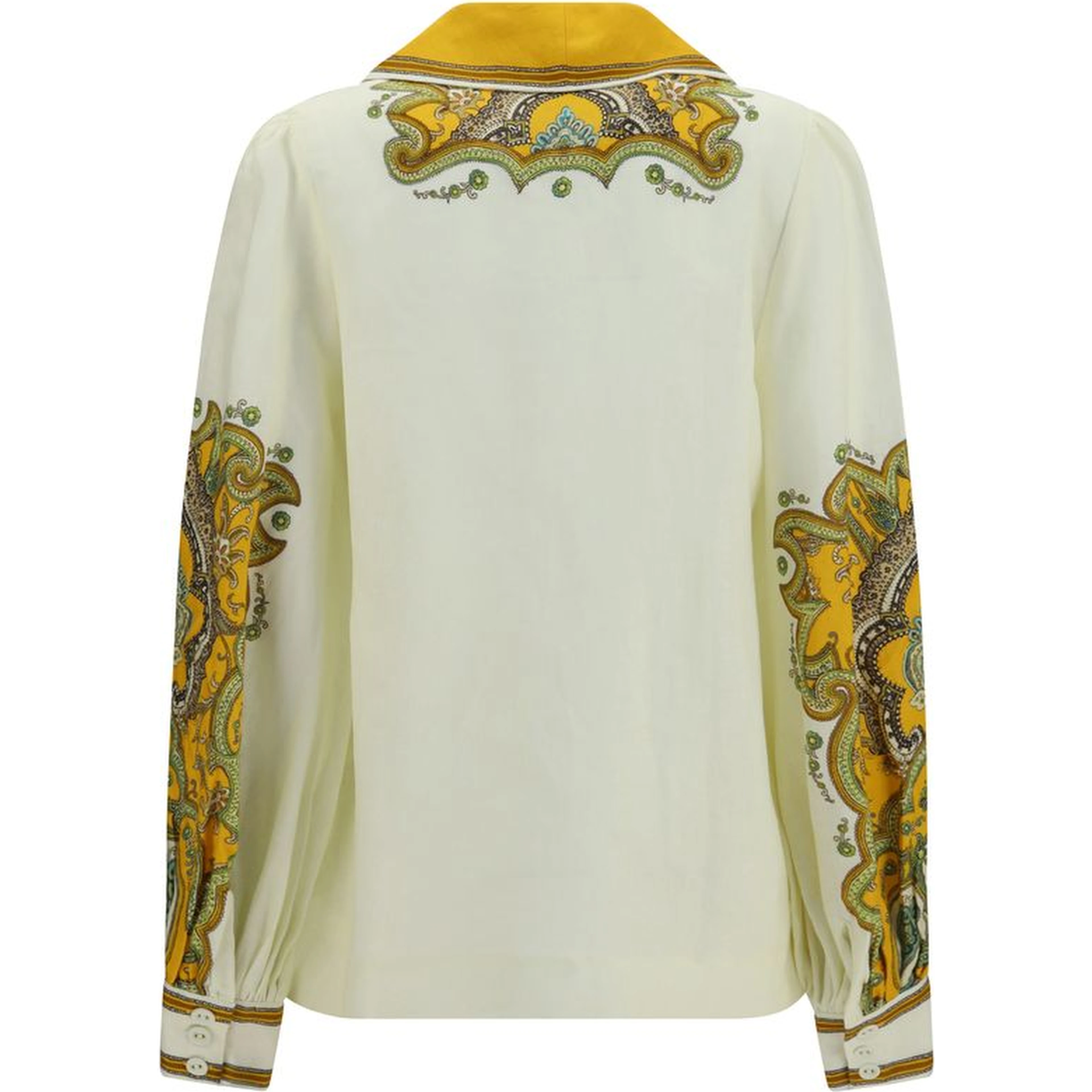 Beige Linen Pattern Shirt