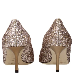 Pink Plastic High Heel Pumps