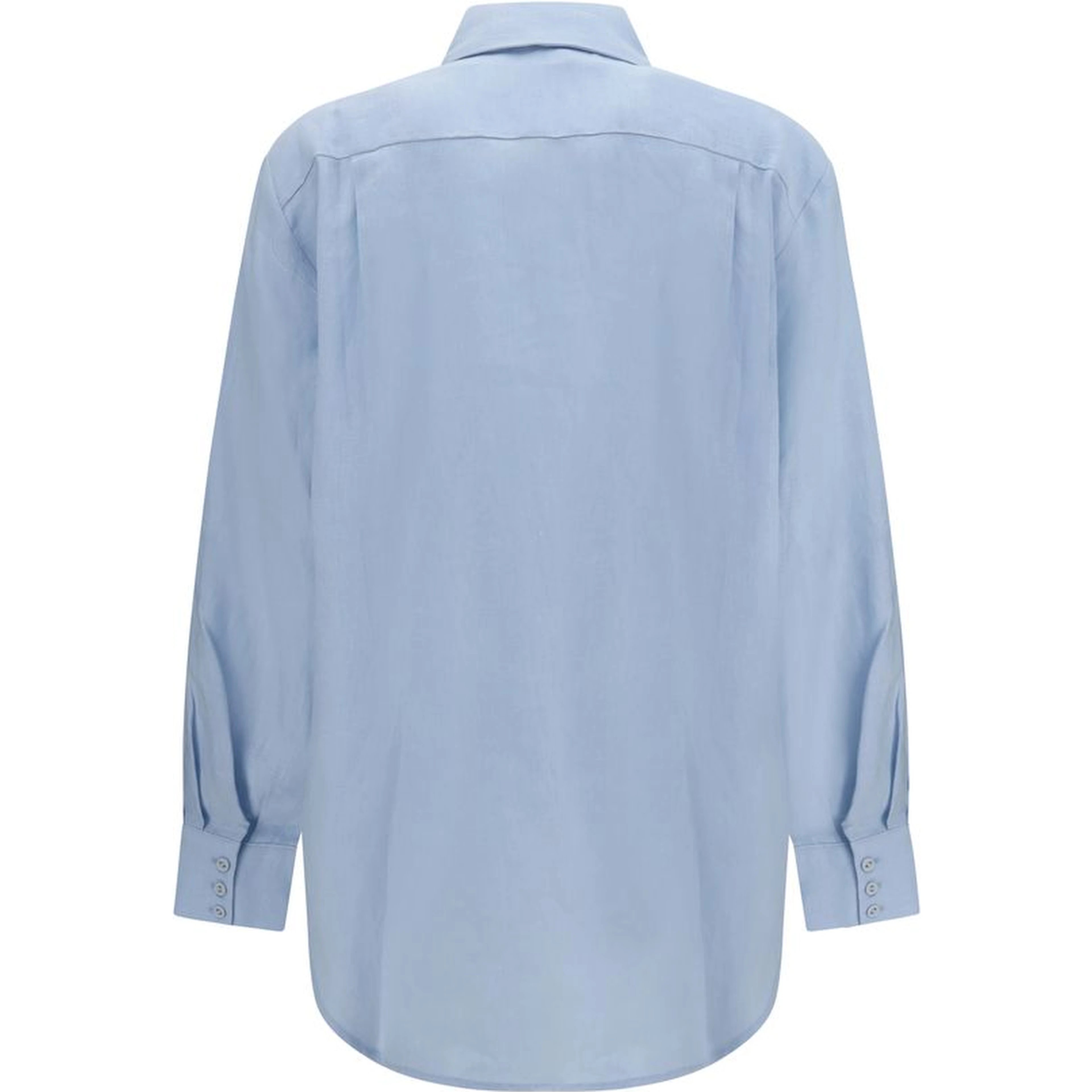 Blue Linen Pattern Shirt