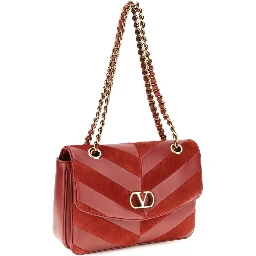 Multicolor Suede Leather Shoulder Bag