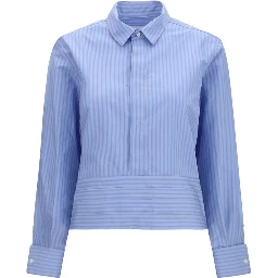 Blue Cotton Pattern Shirt