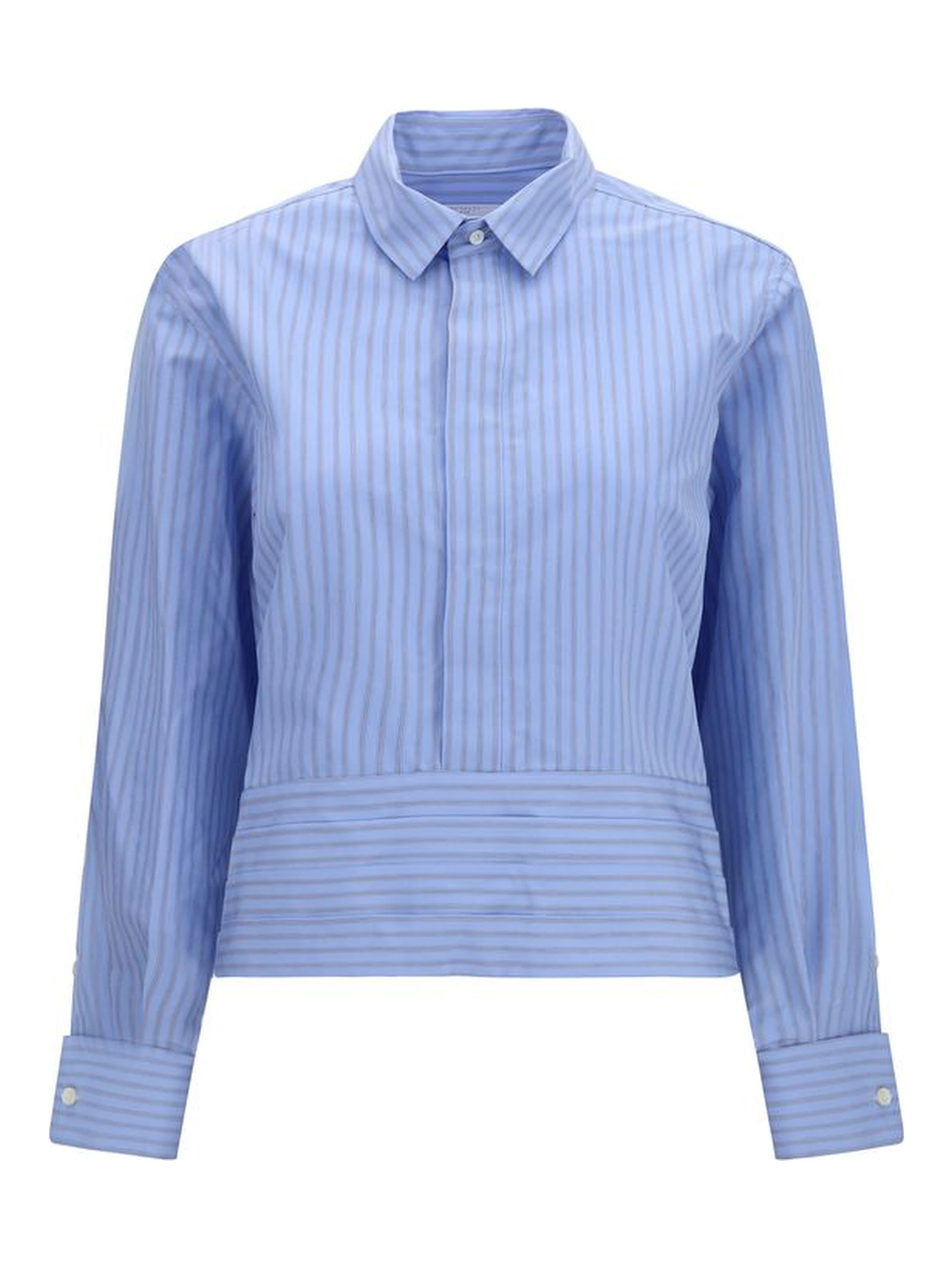 Blue Cotton Pattern Shirt