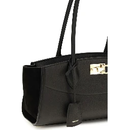 Black Calf Leather Bos Taurus Shoulder Bag