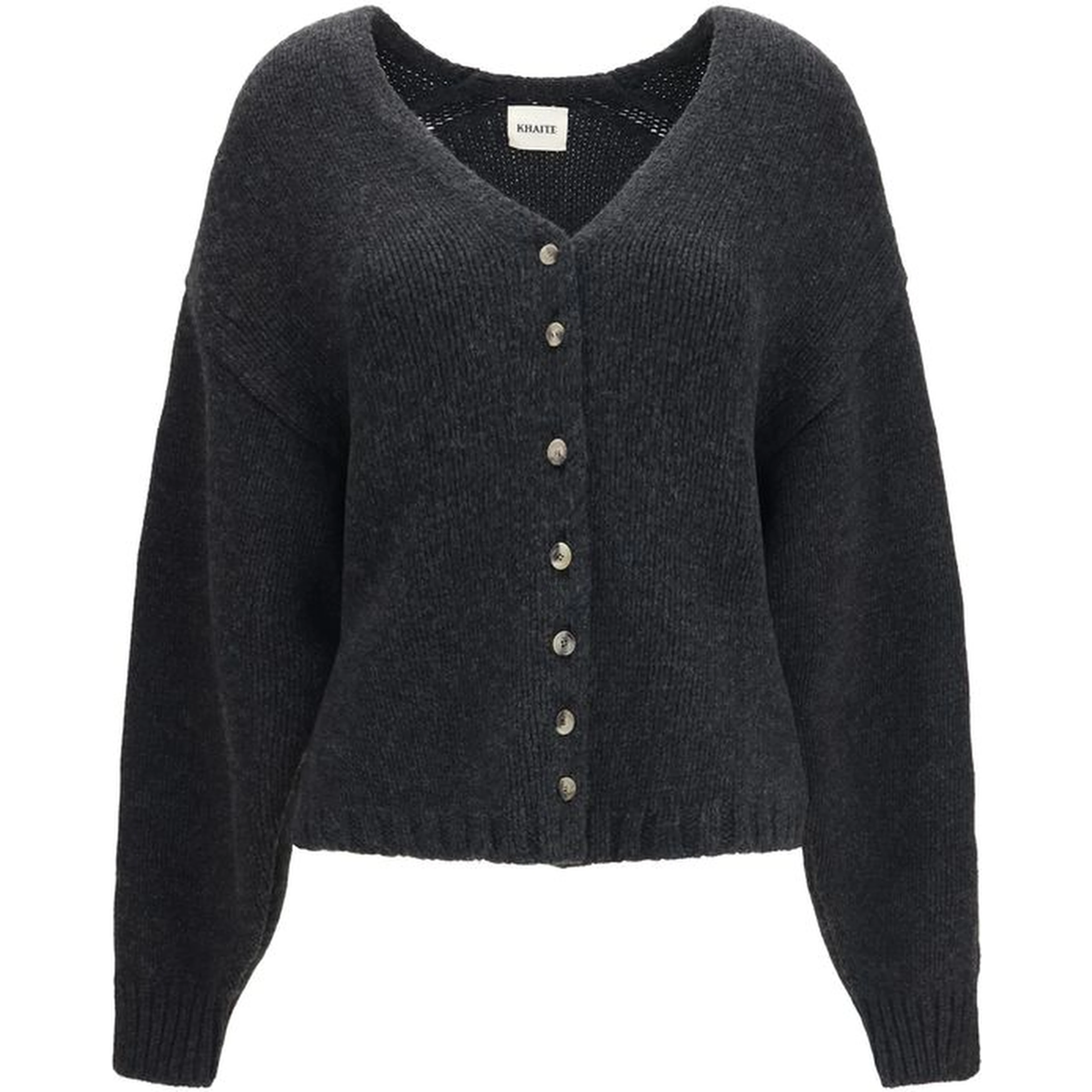Gray Cashmere Cardigan