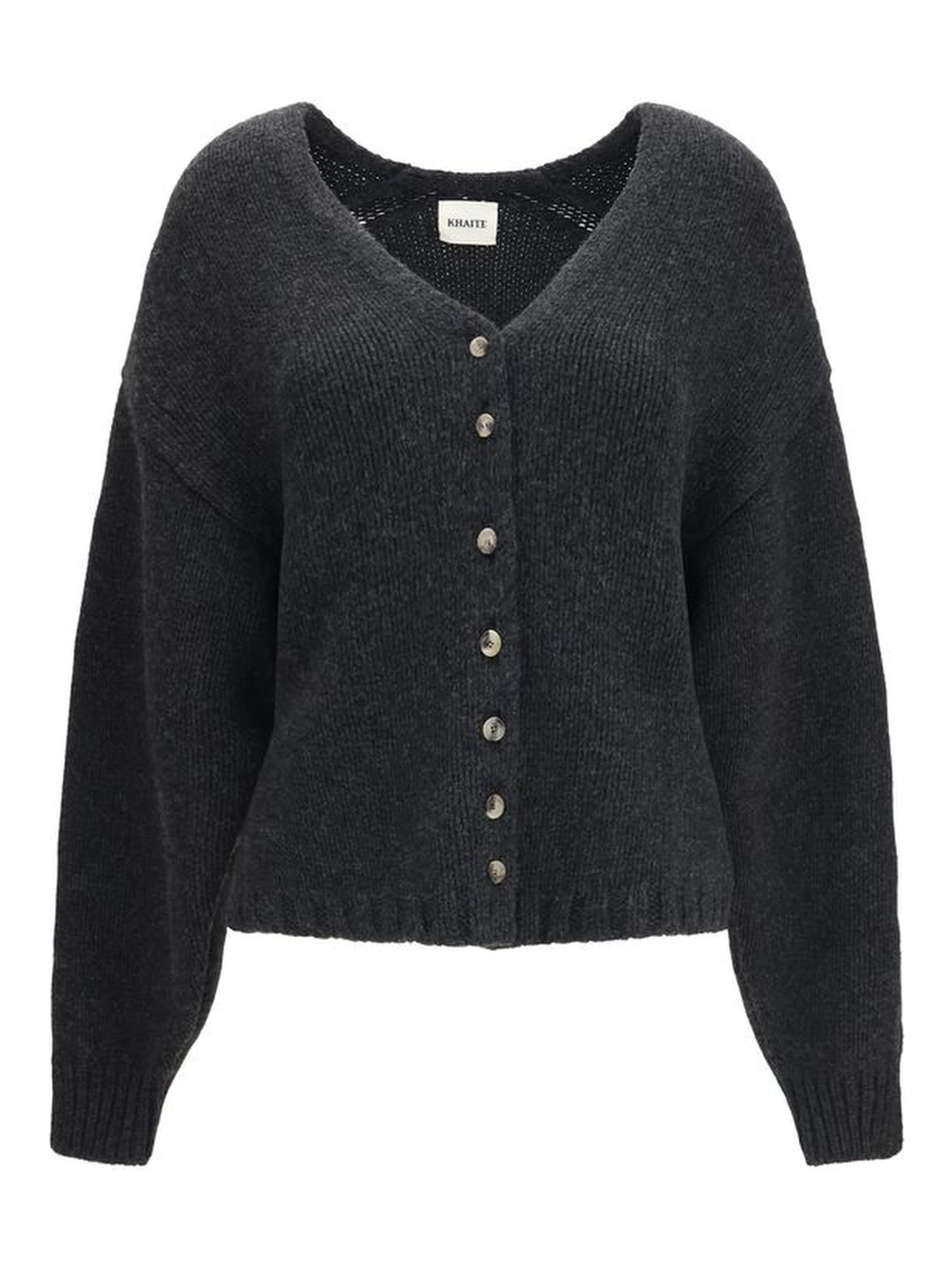 Gray Cashmere Cardigan