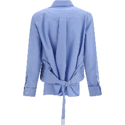 Blue Cotton Pattern Shirt