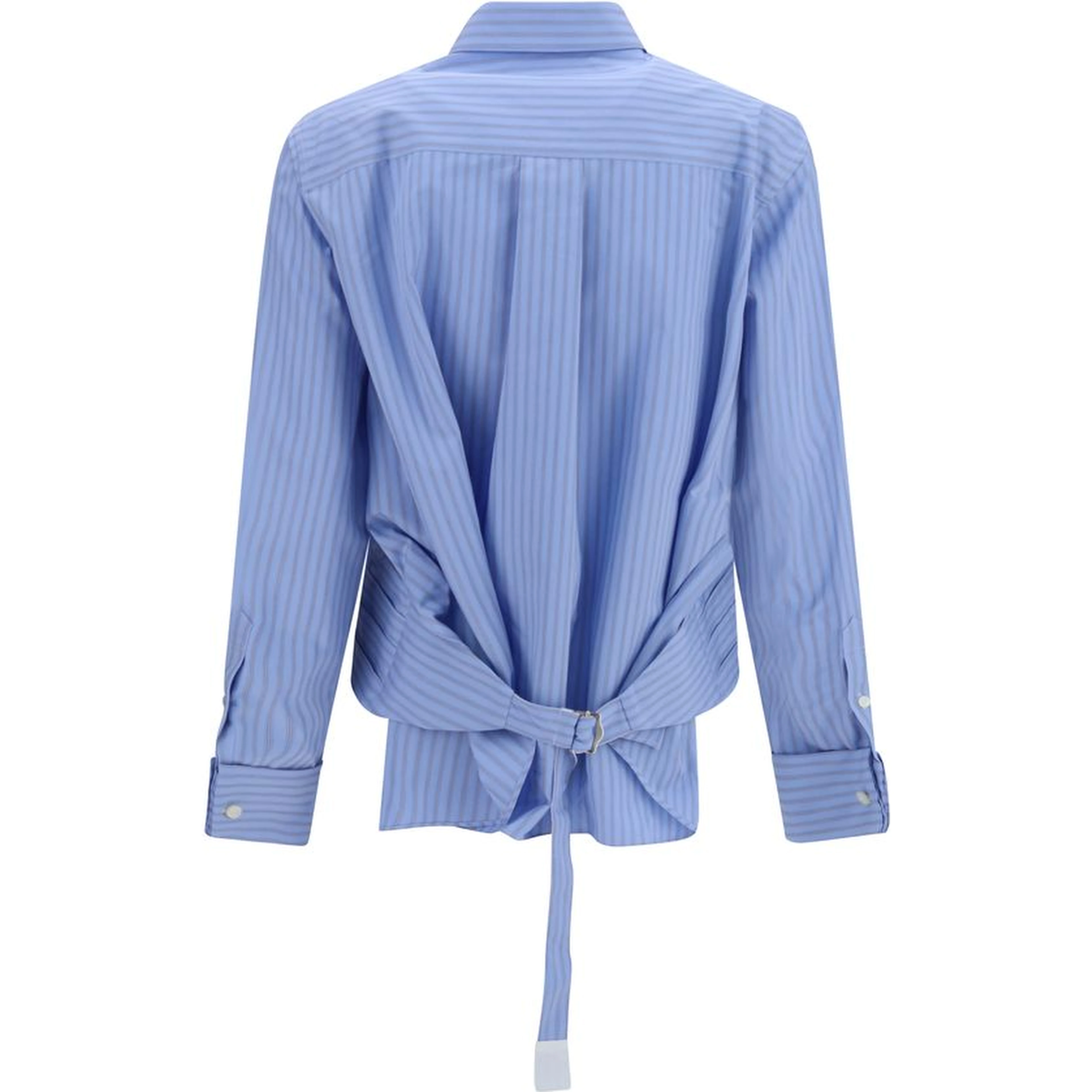 Blue Cotton Pattern Shirt