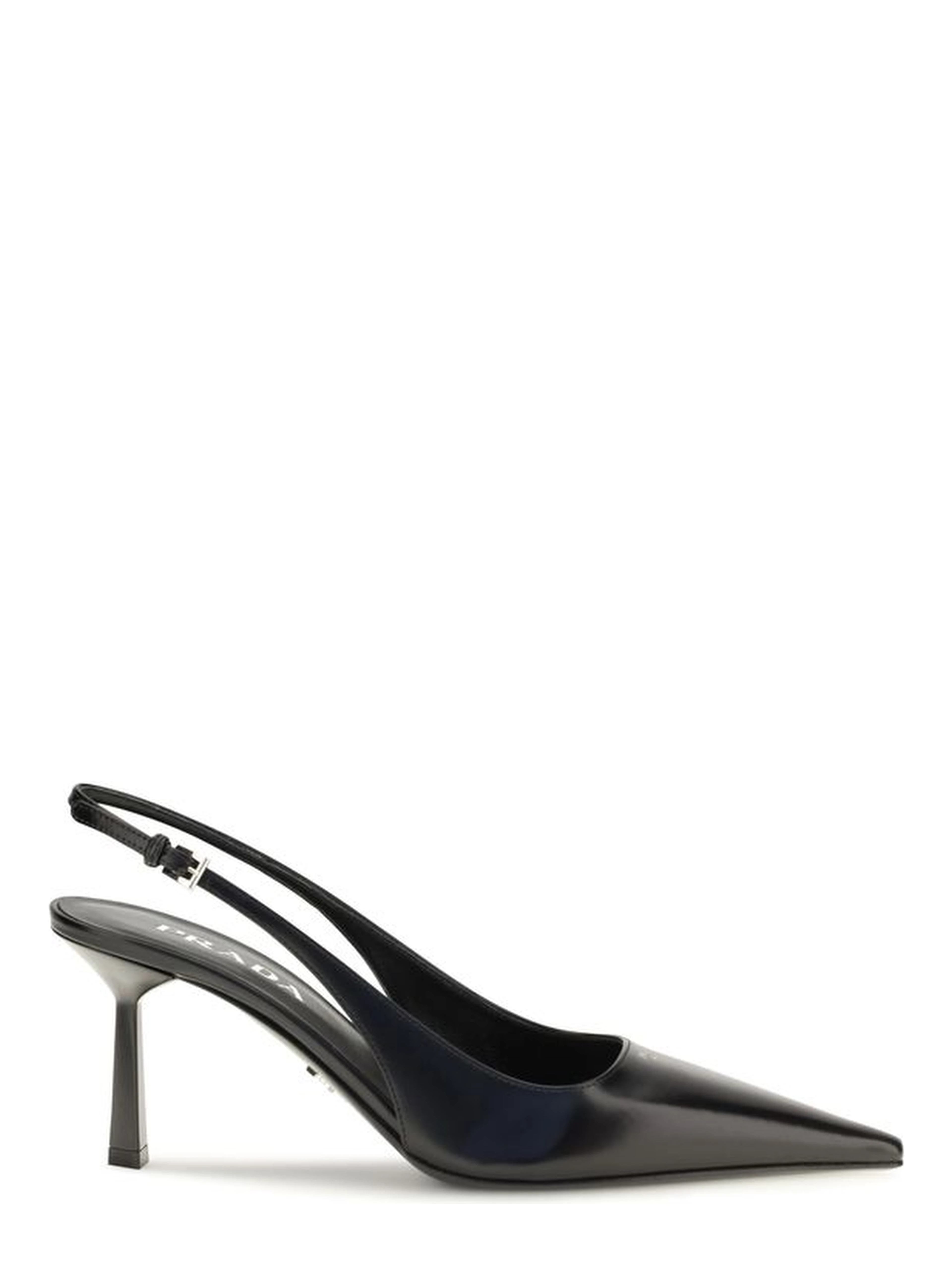 Black Calf Leather Bos Taurus High Heel Pumps