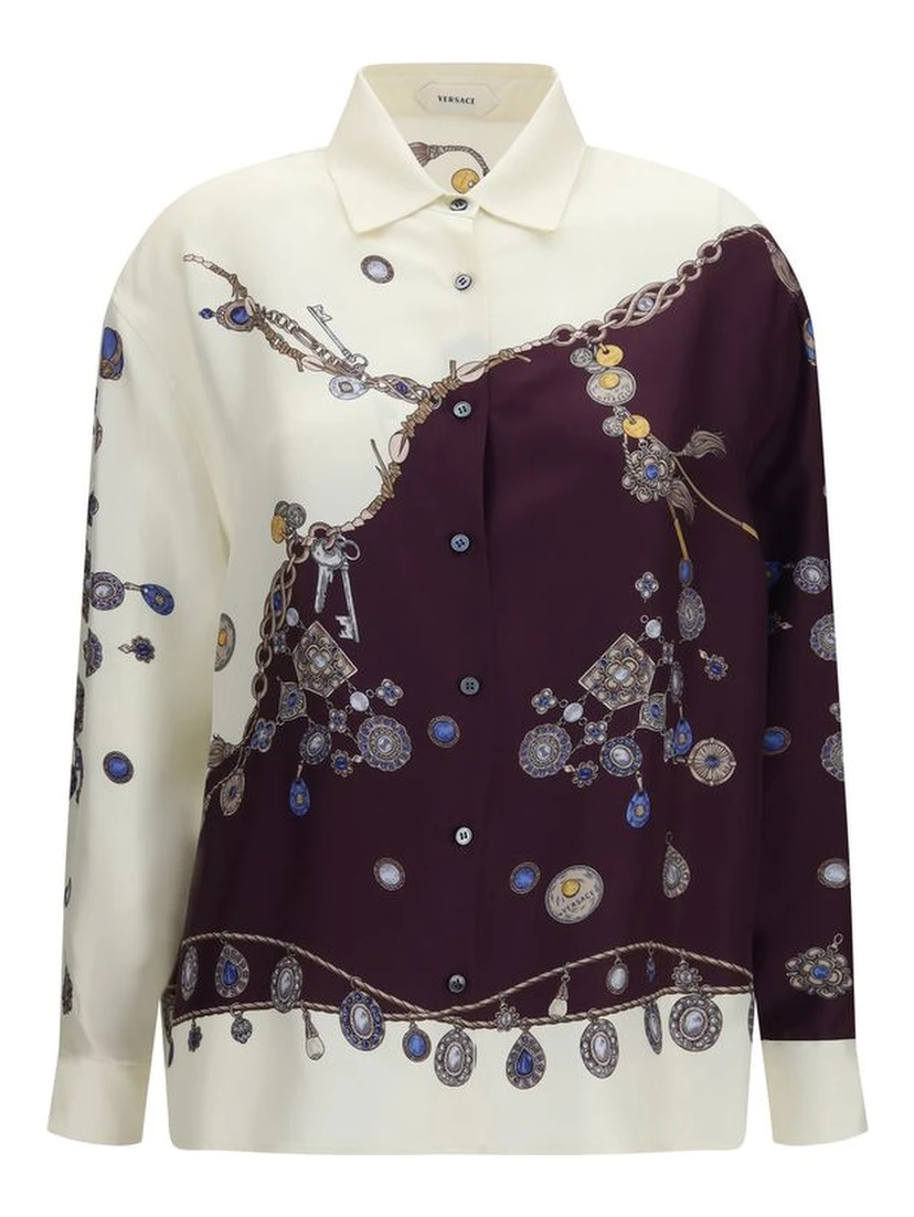Multicolor Silk Pattern Shirt